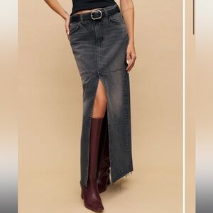Reformation Tazz Maxi Denim